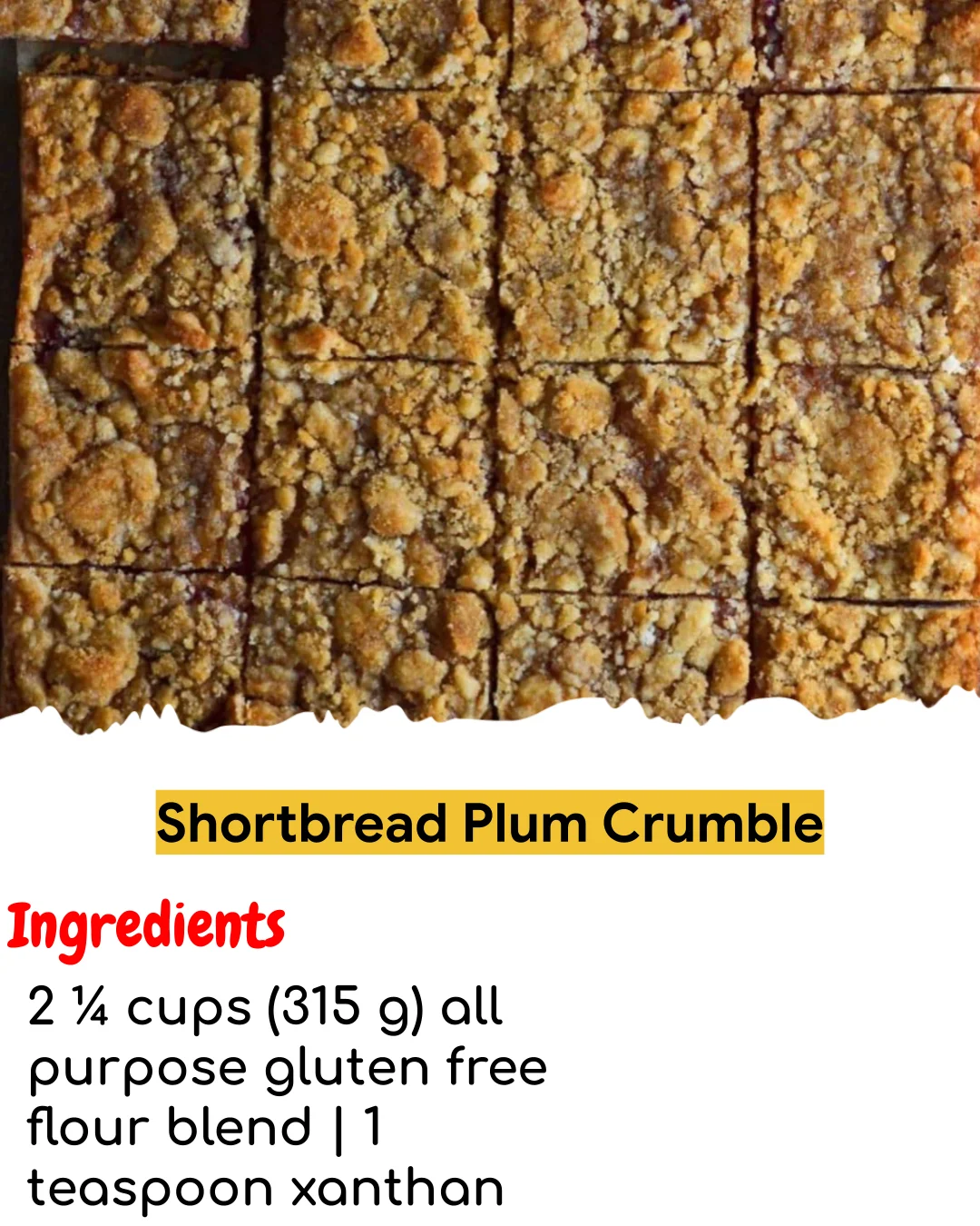 Shortbread Plum Crumble (Tested 10+ Times)