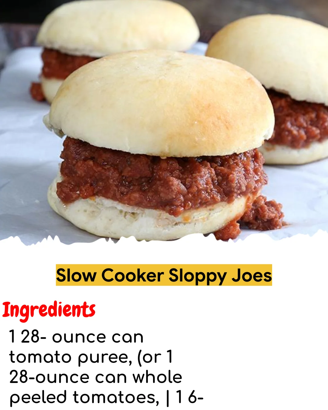 Slow Cooker Sloppy Joes (Meal Prep Friendly)