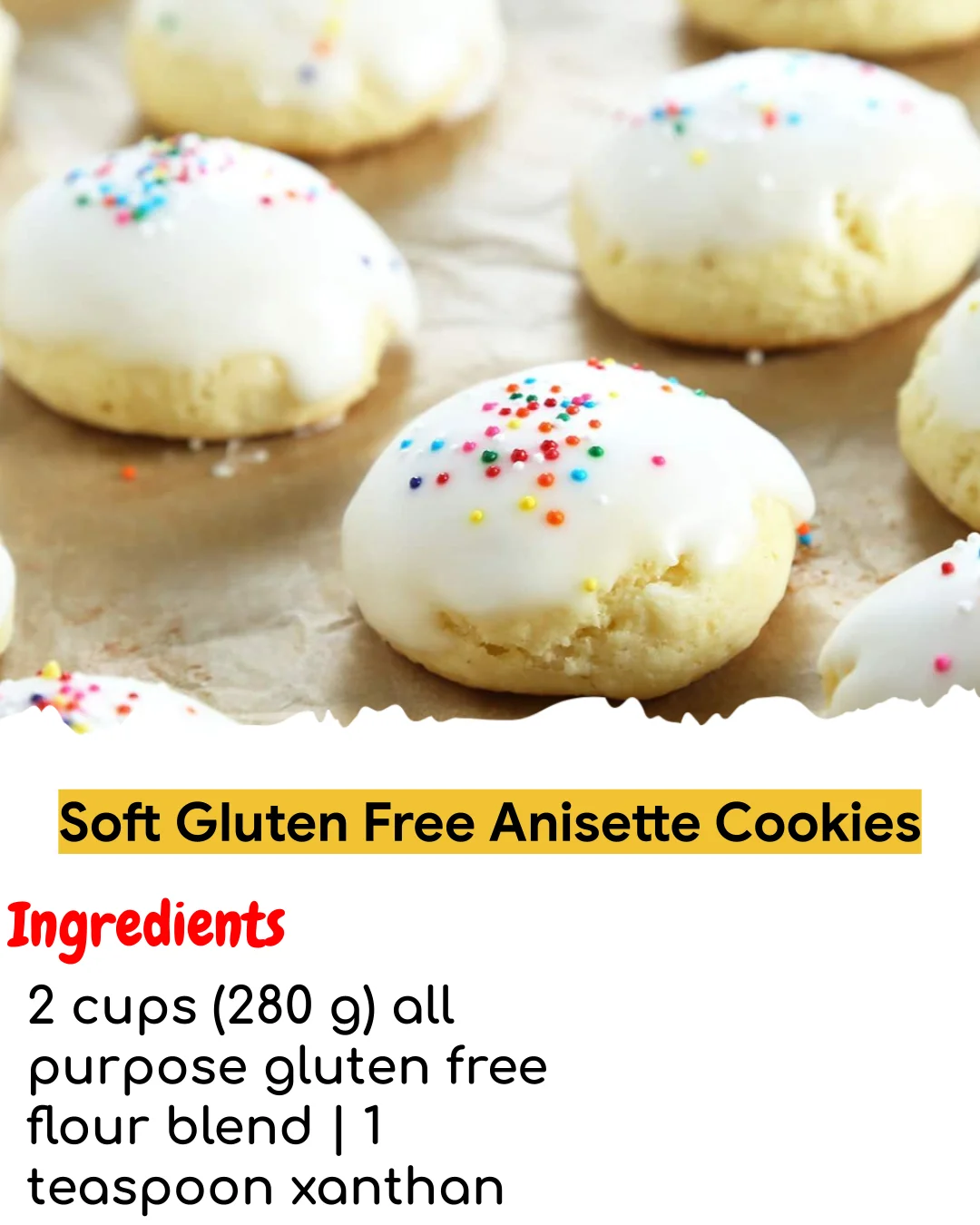Soft Gluten Free Anisette Cookies (Chef-Developed)