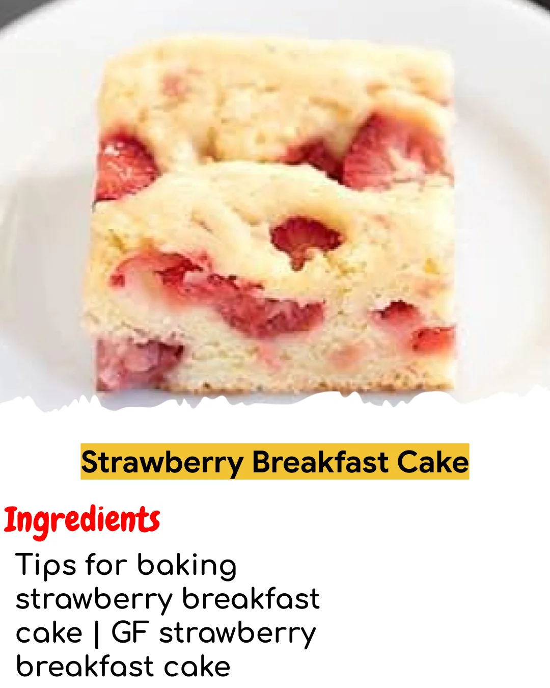 Strawberry Breakfast Cake (Easy 60-Minute)