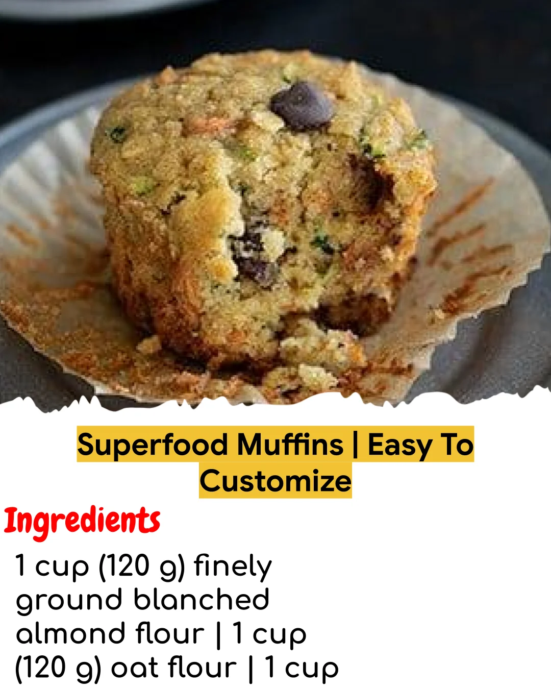 Superfood Muffins | Easy To Customize (Easy 60-Minute)