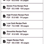 260+ Meal Prep Recipes (High Protein, Gluten Free, Vegan, and more!) (Digital PDF)