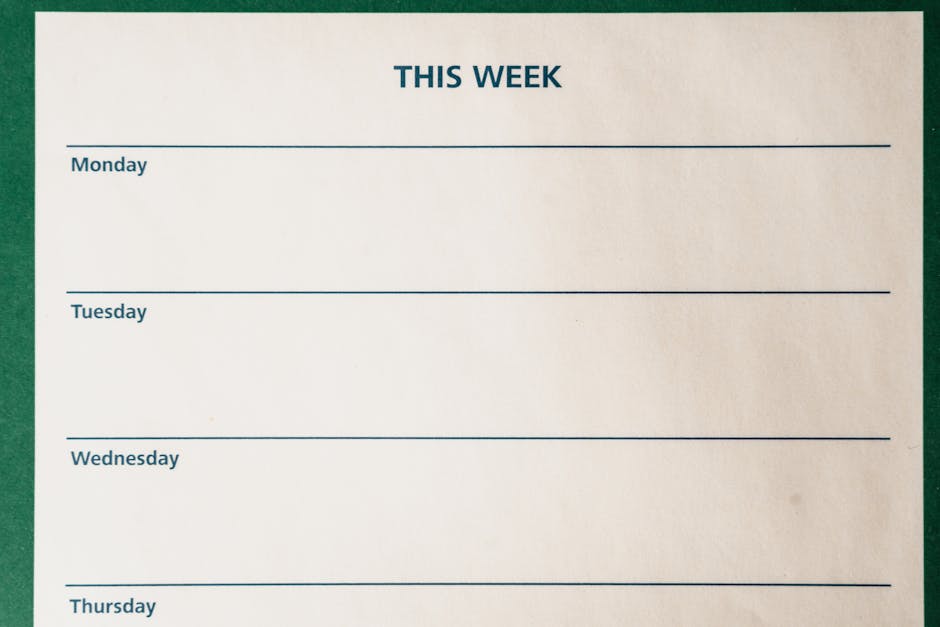 Building Your Routine: The 4-Week Plan